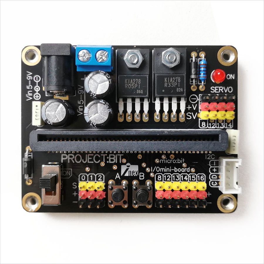 PROJECT:BIT บอร์ดเชื่อมต่ออุปกรณ์ภายนอกสำหรับ micro:bit