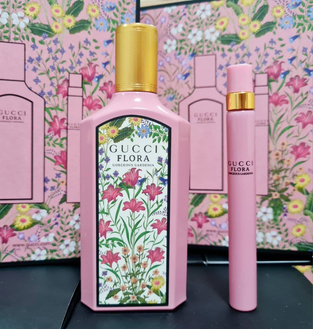 เซ็ทน้ำหอม Gucci Flora Gorgeous Gardenia Set 2 Pcs.