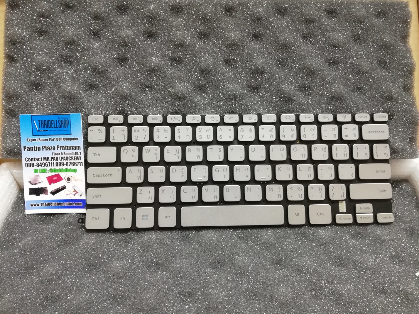 Keyboard Dell inspiron 7437 Backlit Thai/Eng (Part:GJ8WP) ของแท้จาก Dell