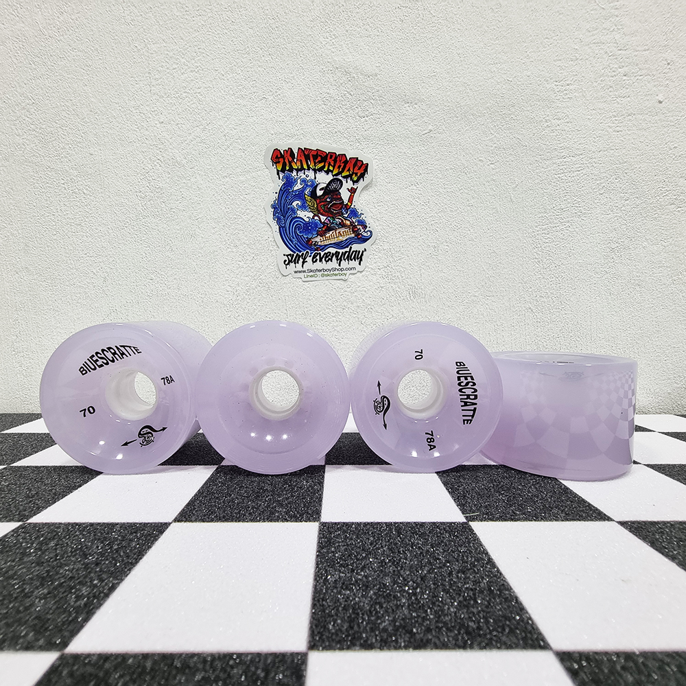 [0317][ลด50%] ชุดล้อสเก็ตบอร์ด 4ล้อ 70x50mm ยางนิ่ม 78A สำหรับ longboard dance