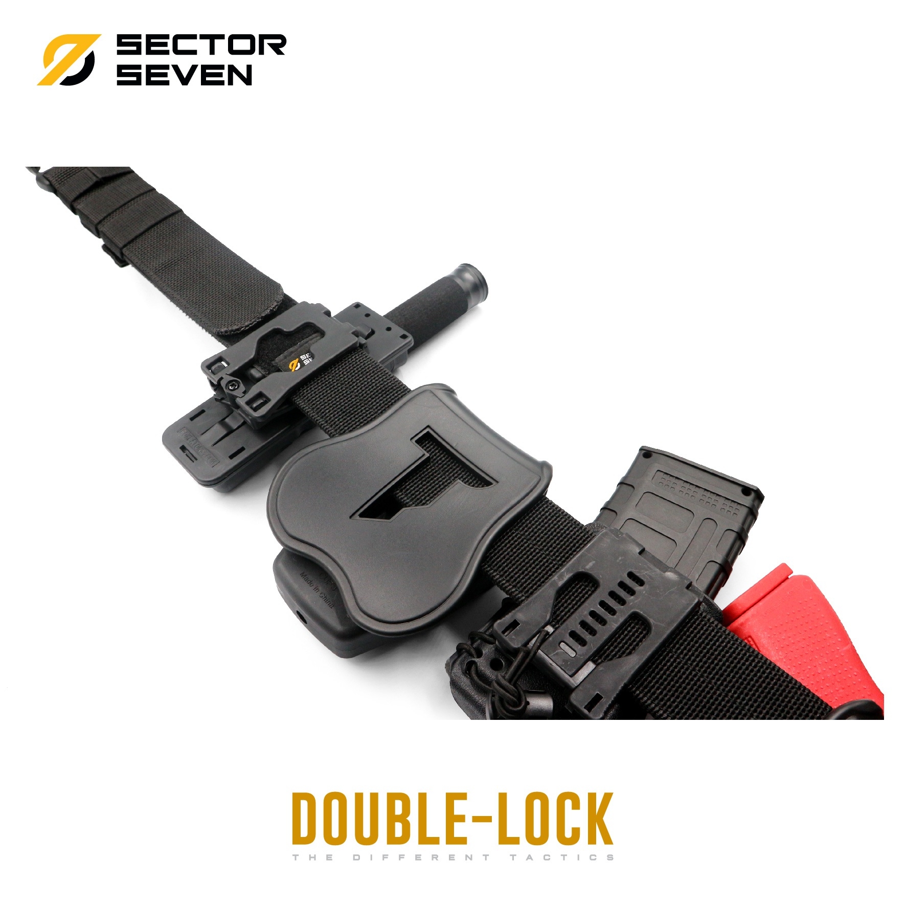เข็มขัดสนาม Sector7 หัว Double-Lock (K0170)