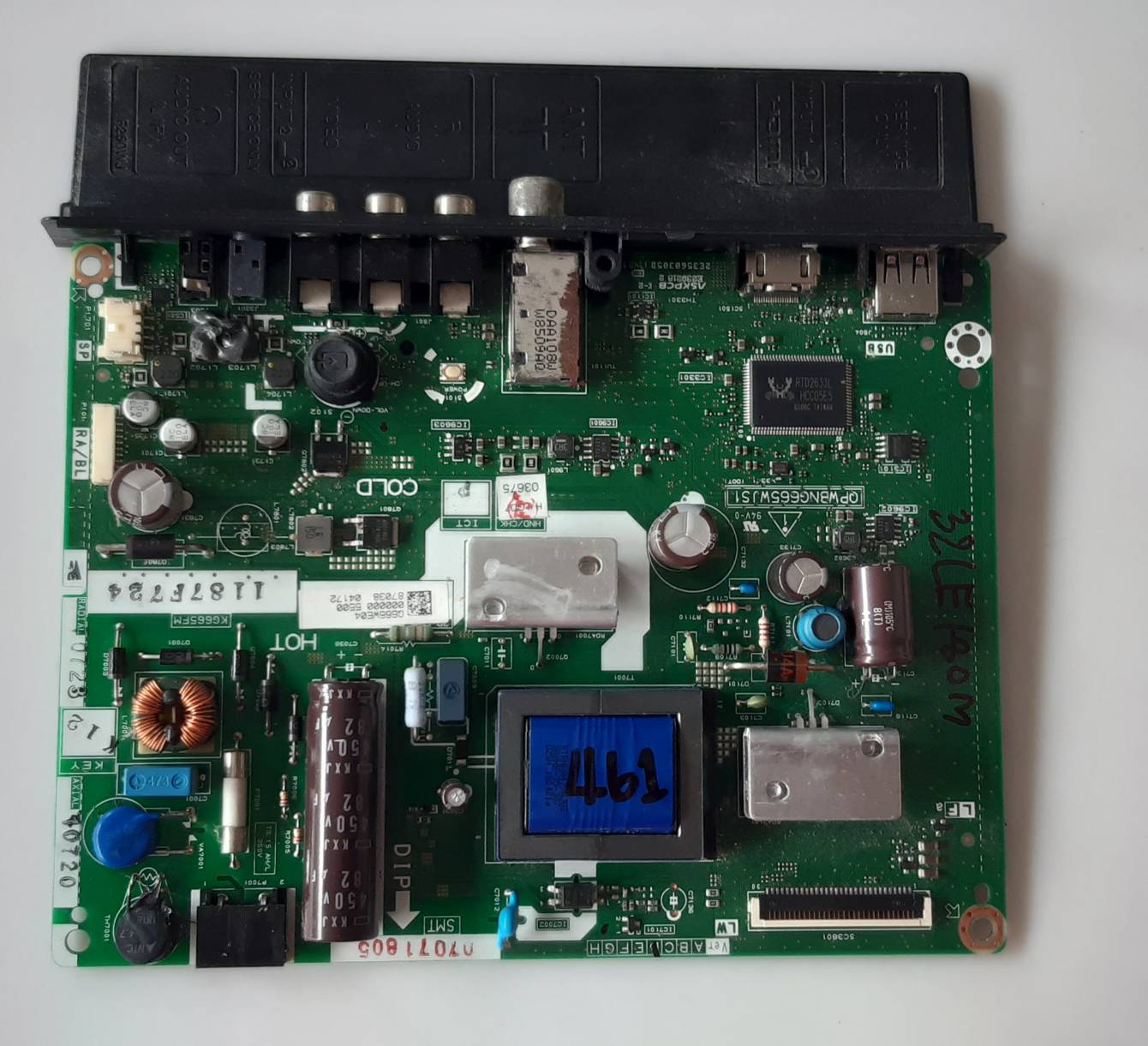 อันที่ 461 SHARP LC-32LE180M ซีสเตร็ม QPWBNG665WJS1 ดีเทสแล้ว 30PIN