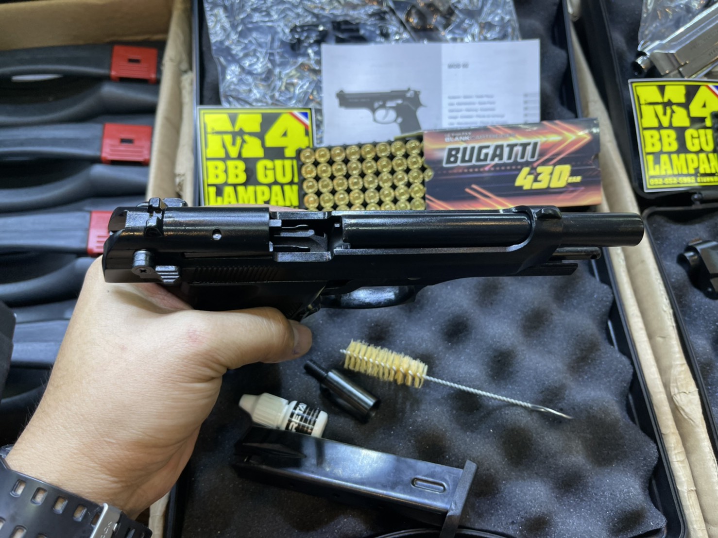 RETAY บาเรทต้า MOD 92 ดำ ด้าม ดำ