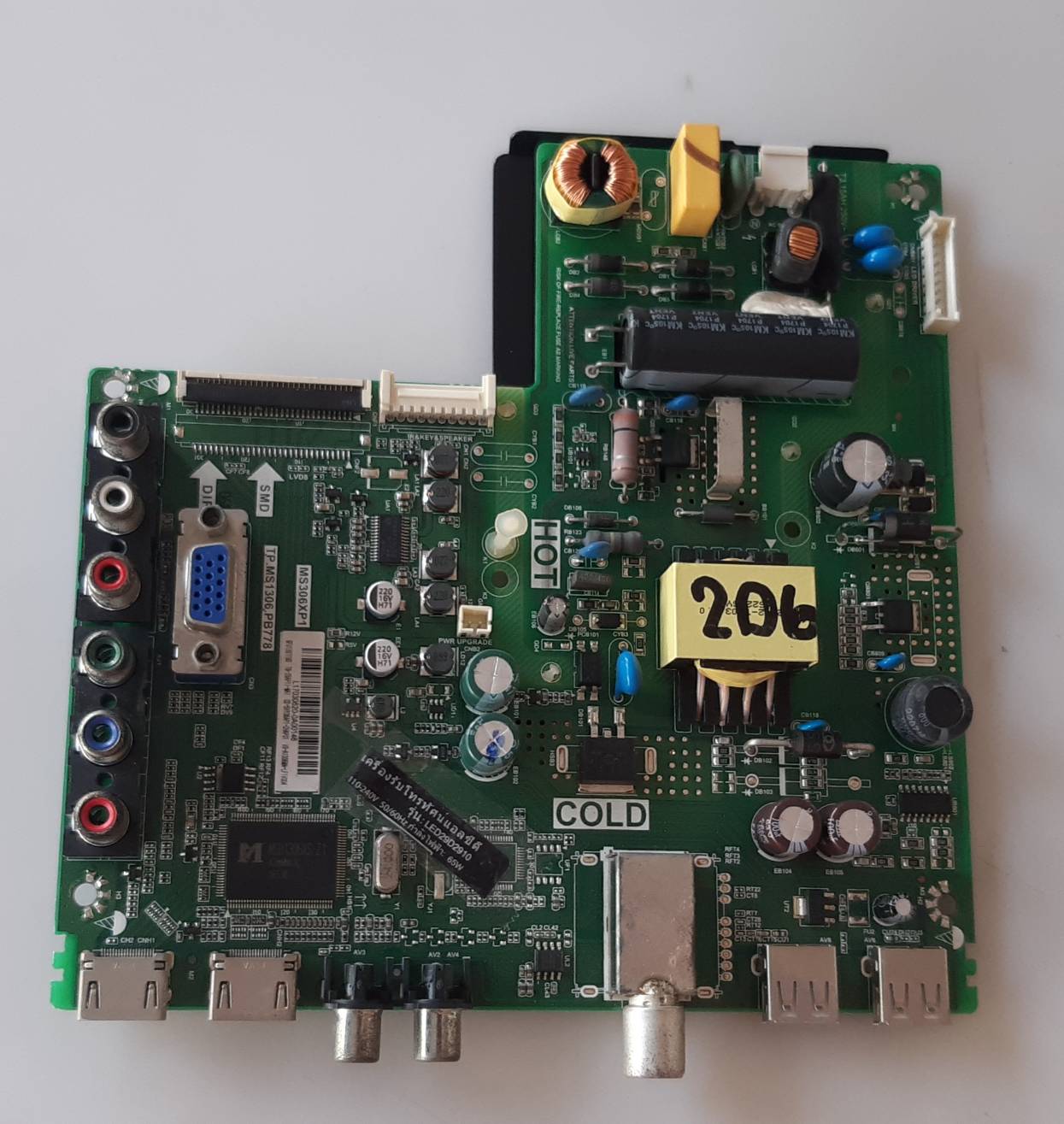 อันที่ 206 TCL L29D2910 ซีสเตร็ม TP.MS1306.PB778 MS306XP1 30PIN ดีเทสแแล้ว
