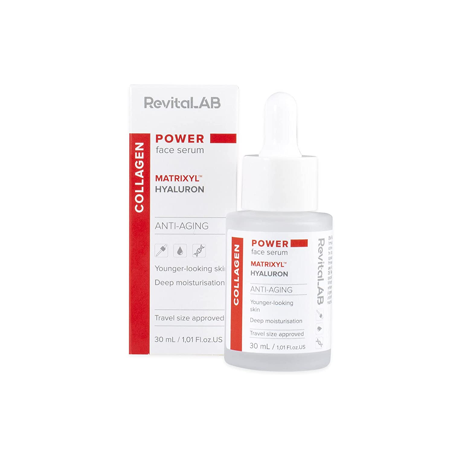 RevitaLAB Power Face Serum with Collagen, Matrixyl and Hyaluron, 30ml 0 กก.