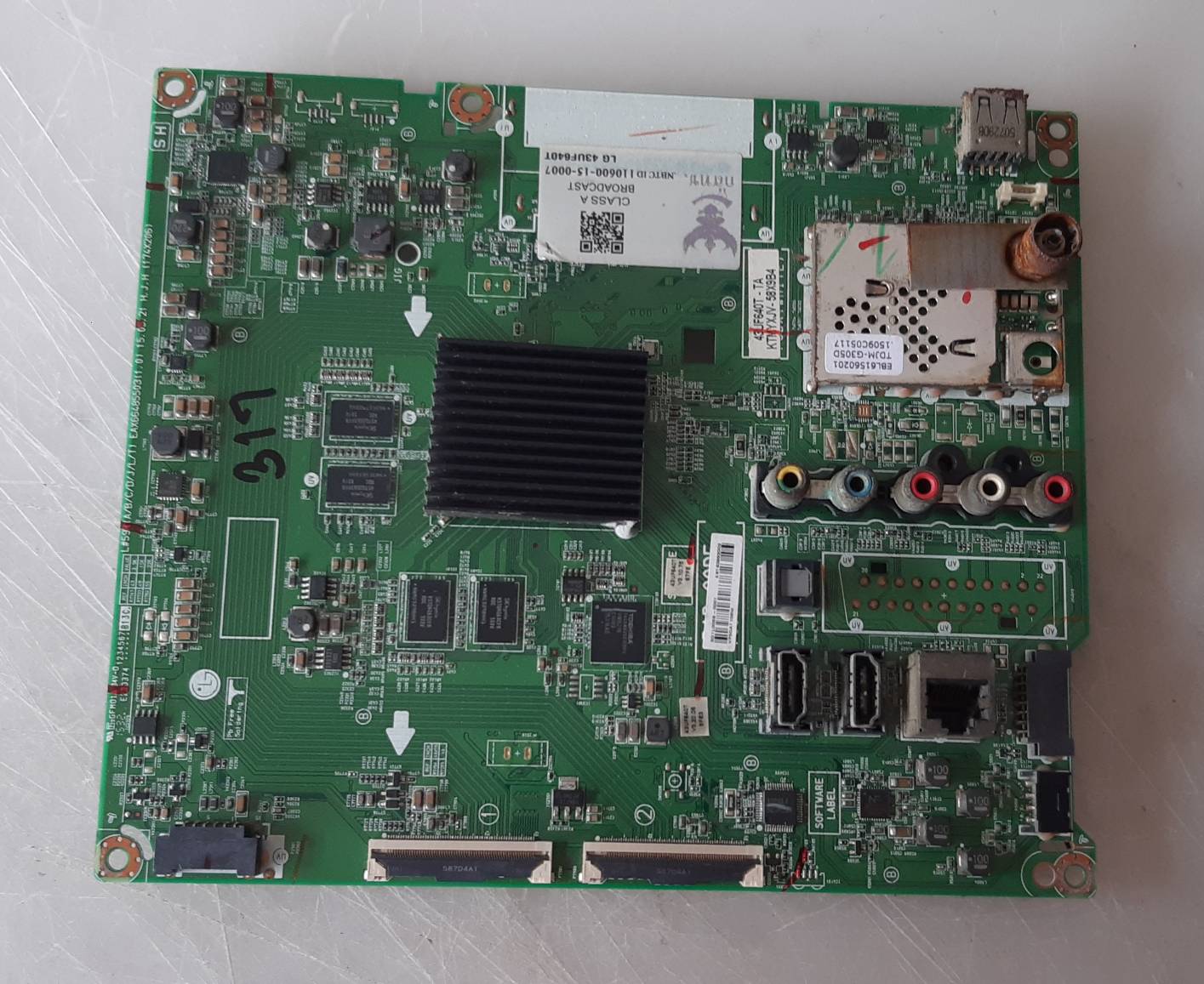 อันที่ 317 LG 43UF640T ซีสเตร็ม EAX66485504 ดีเทสแล้ว