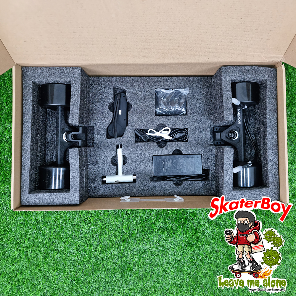 0400 ชุด DIY สเก็ตบอร์ดไฟฟ้า[รับประกัน6เดือน] Maxfind 2มอเตอร์ เปลี่ยนแบตได้ custom electric skateboard