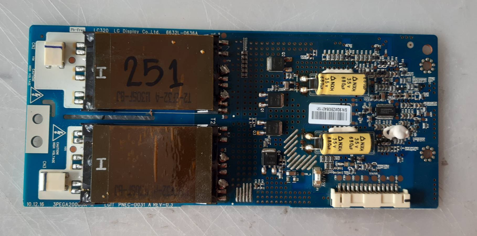 อันที่ 251 LG 32LK330 อินเวอร์เตอร์ 6632L-0636A ดีเทสแล้ว