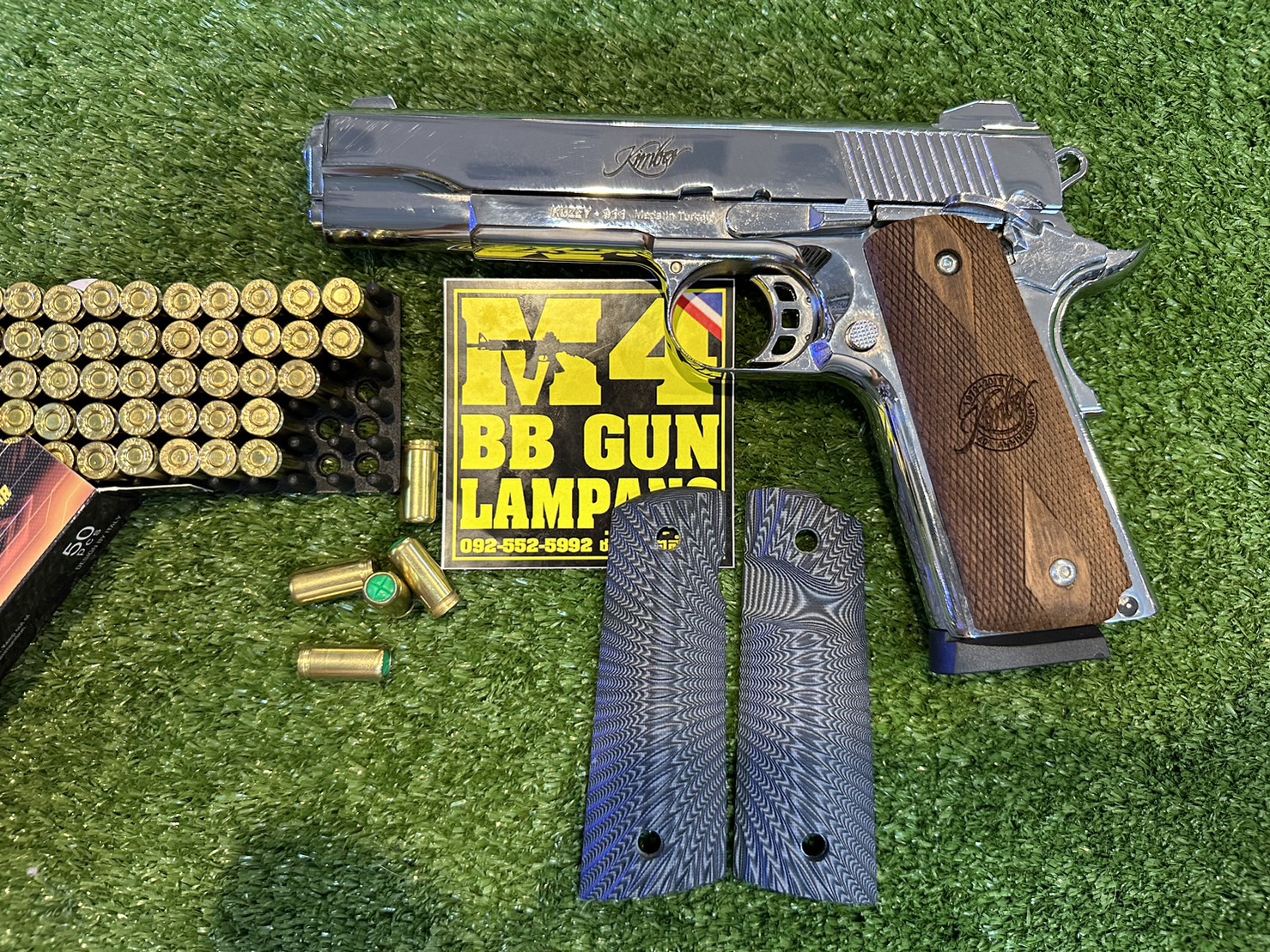 KUZEY M1911 ลาย KIMBER ลำกล้อง 5" สีเงินเงา