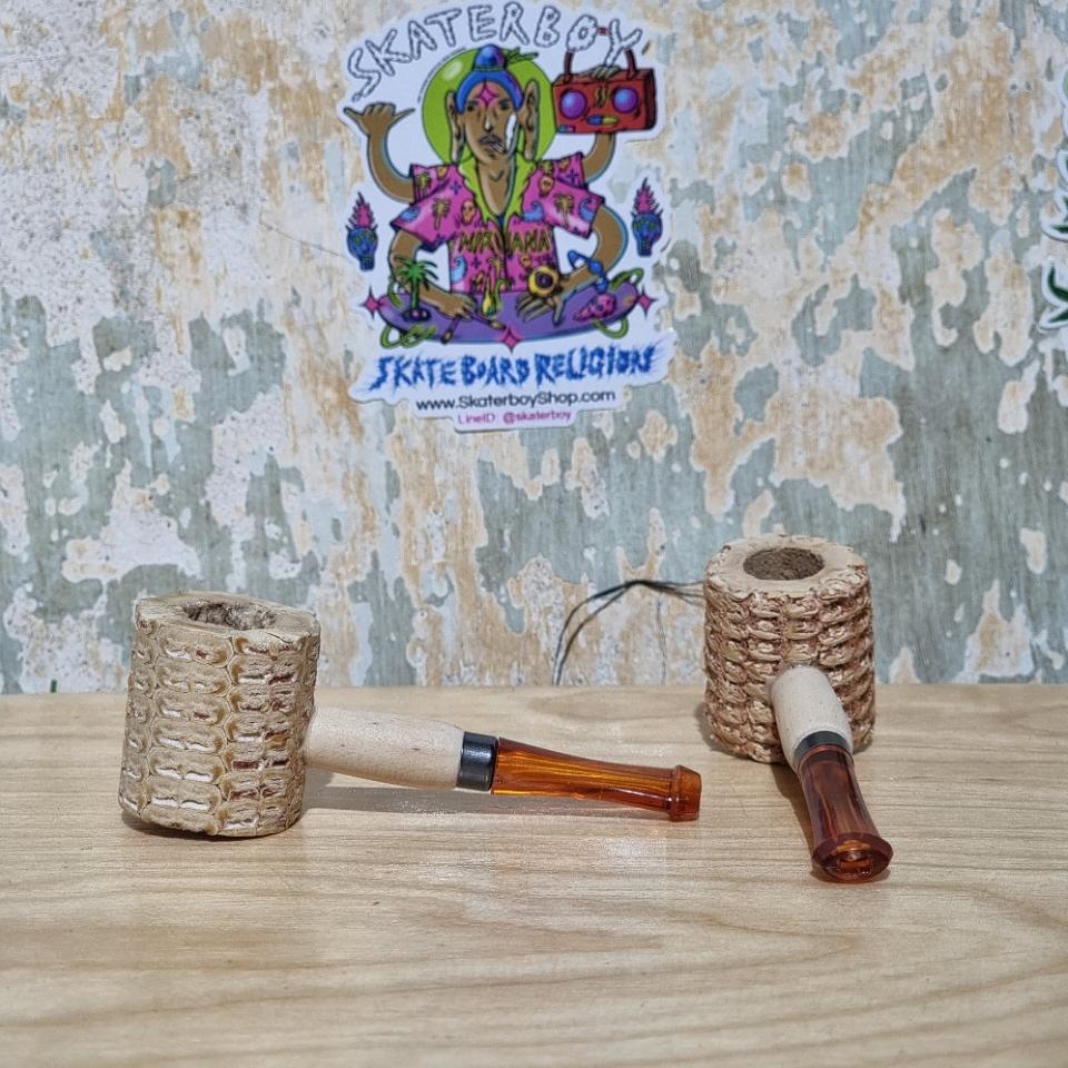 [1006] ท่ออเนกประสงร์ pipe organic ซังเข้าวโพด พกง่าย ใช้แล้วทิ้ง 2ขนาด