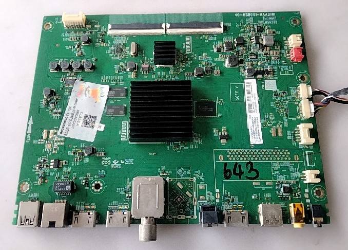 อันที่ 643 TCL 55UE6000 ซีสเตร็ม 40-MS86R1-MAA2HG ดีเทสแล้ว
