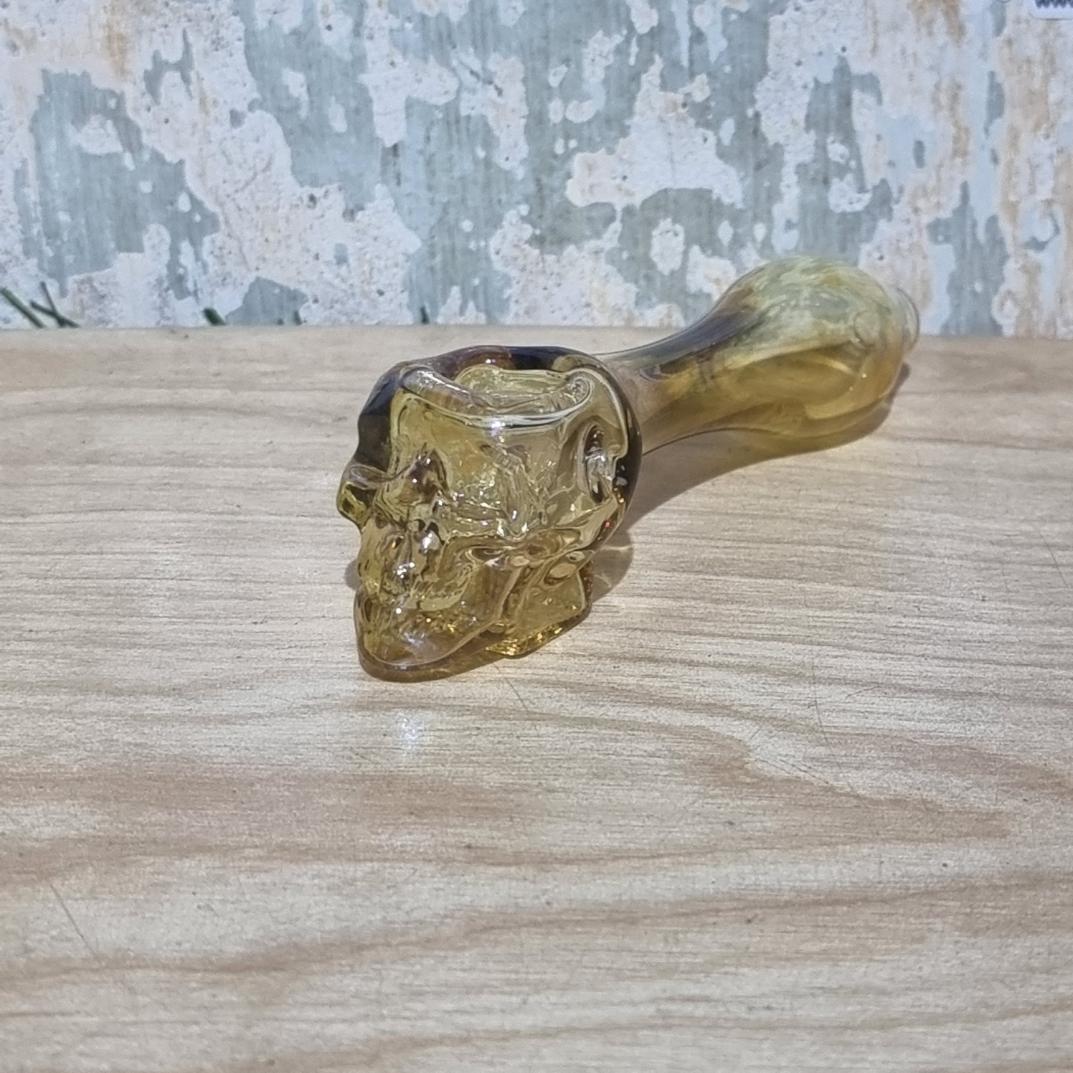 [1006] Glass pipe พกพา กรองดอกไม้ หลายรู มีโบว 2แบบ กระโหลก บอลระบายความร้อน