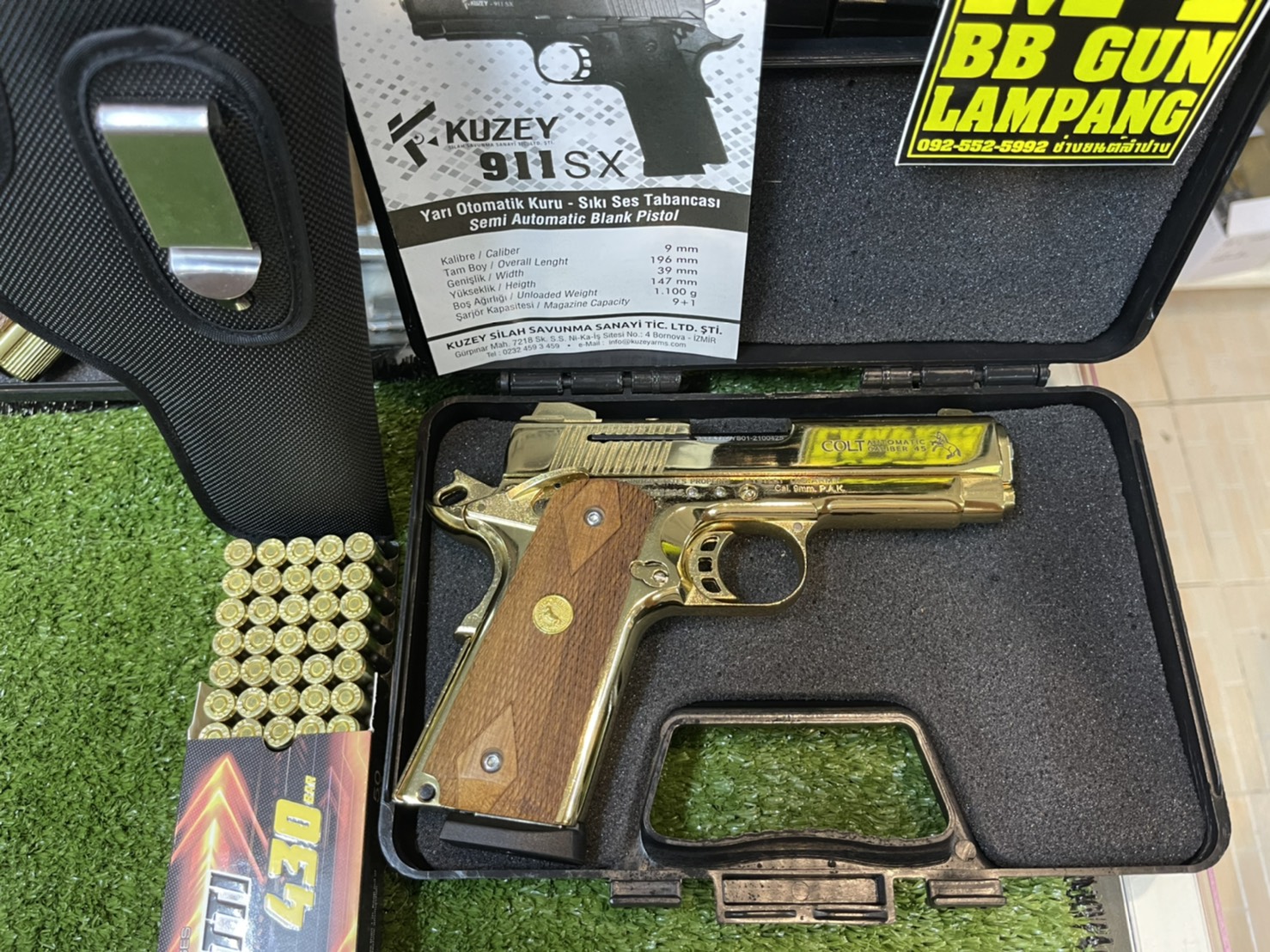 KUZEY M1911 ลาย Series 70 ลำกล้อง 4" ทอง