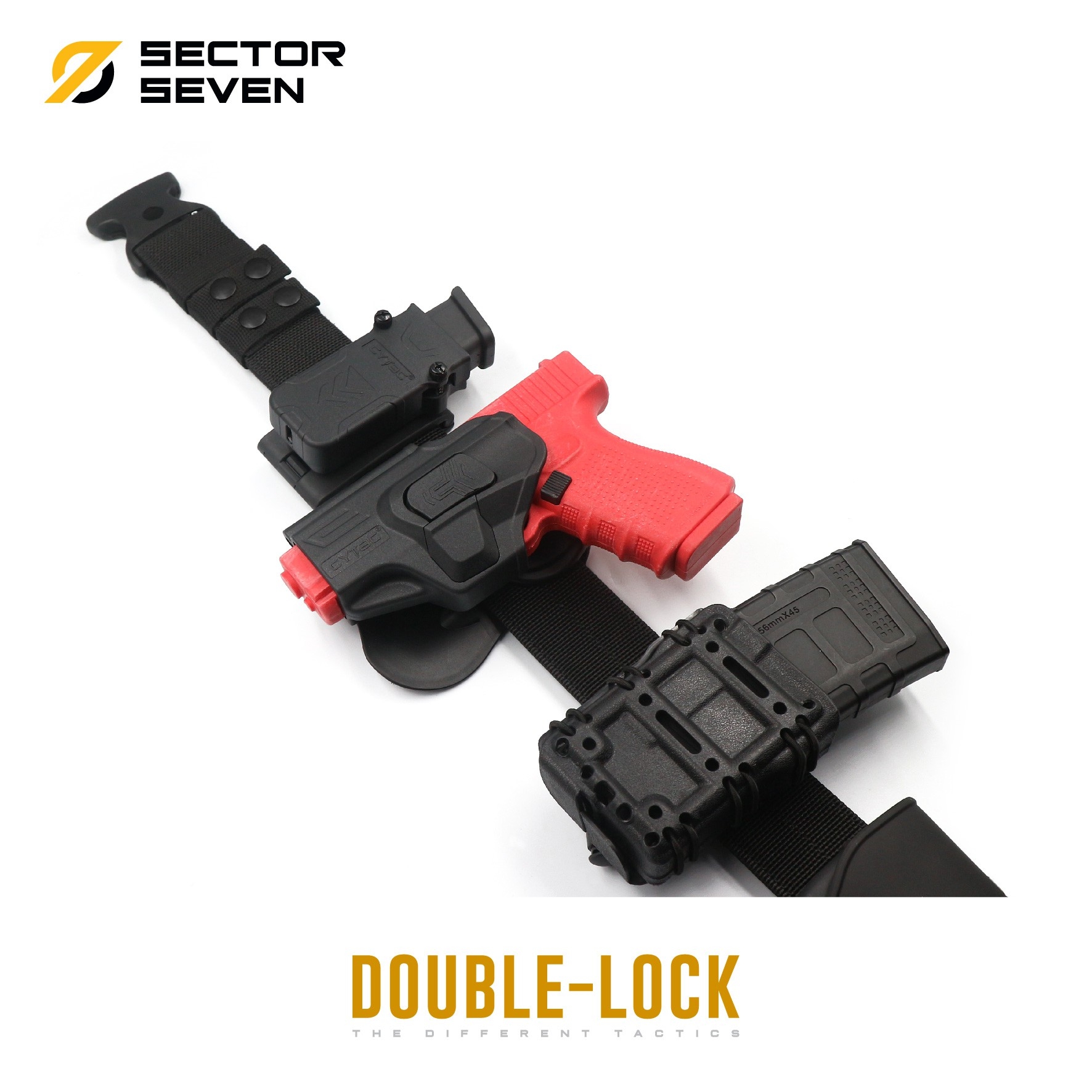 เข็มขัดสนาม Sector7 หัว Double-Lock (K0170)