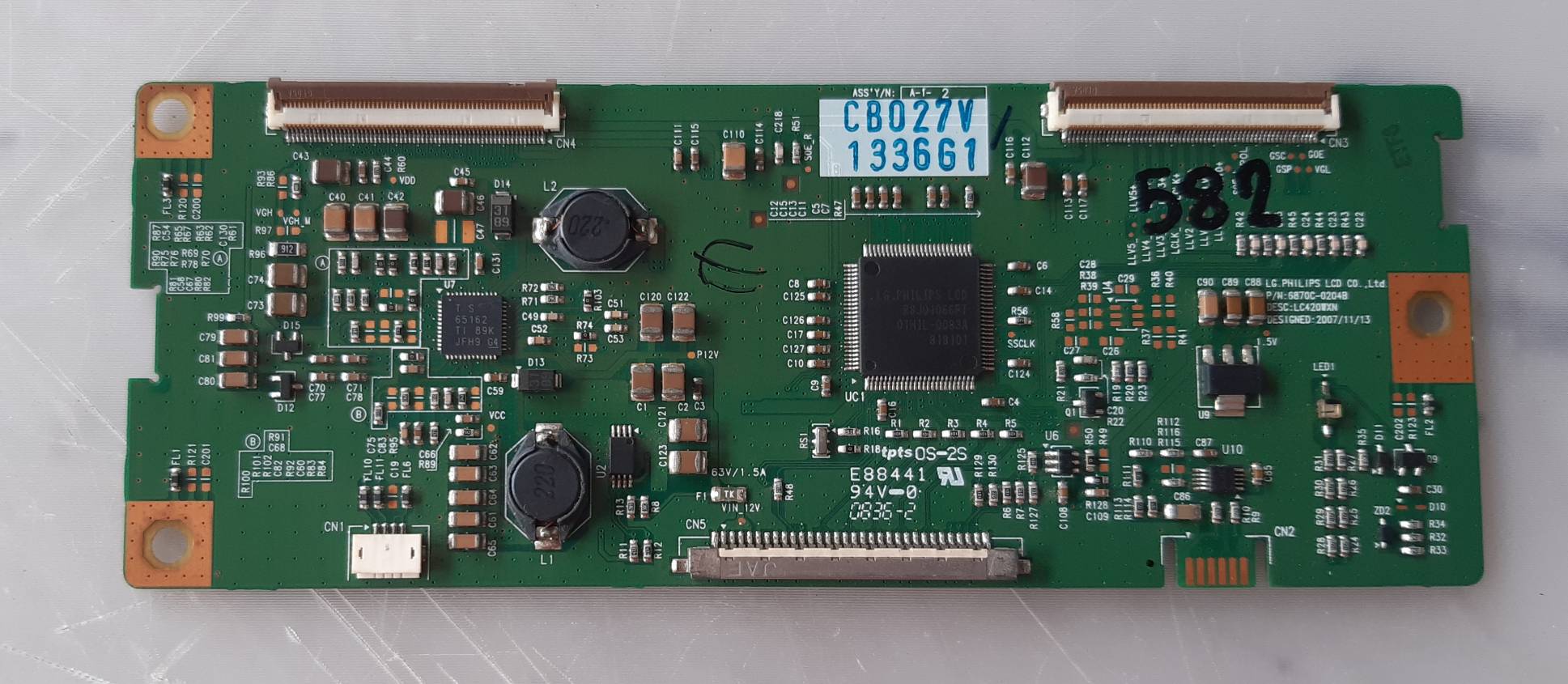 อันที่ 582 JVC LT-42EX18 ทีคอน 6870C-0204B ดีเทสแล้ว