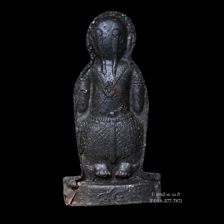 กุมารพ่วงเพชร พิมพ์เล็ก เนื้อ : ดินปัถวีธาตุ 7 นคร 9 บุรี สุมไฟแกลบโบราณ