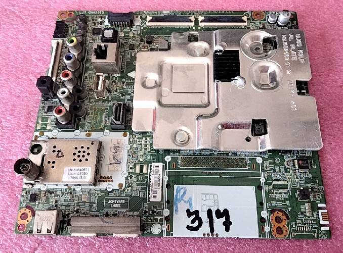 อันที่ 317 LG 43UJ630T ซีสเตร็ม EAX67133404 2แพรคู่ ซ็อกเก๊ตเล็ก 60PIN ดีเทสแล้ว