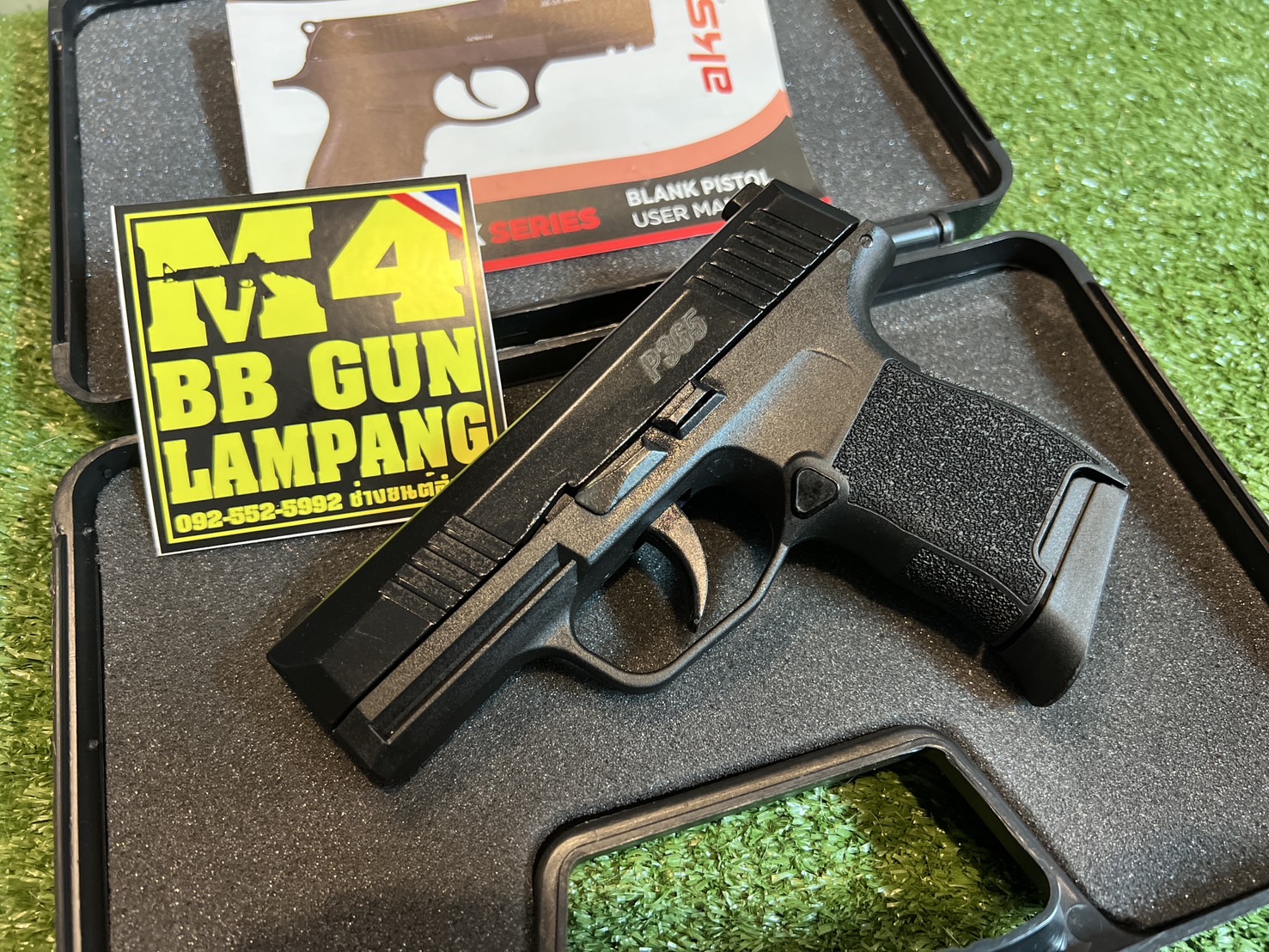 Aksa SIG SAUER P365 9mm. P.A.K. 2 แม็กกาซีน สีดำ