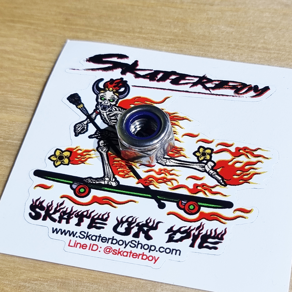 [0313] น็อต KingPin SM S7 ตัวผู้สูงขึ้นกันน็อตคลาย พร้อมตัวเมีย รุ่นพิเศษ บ่าสูงลูกปืนใหญ่