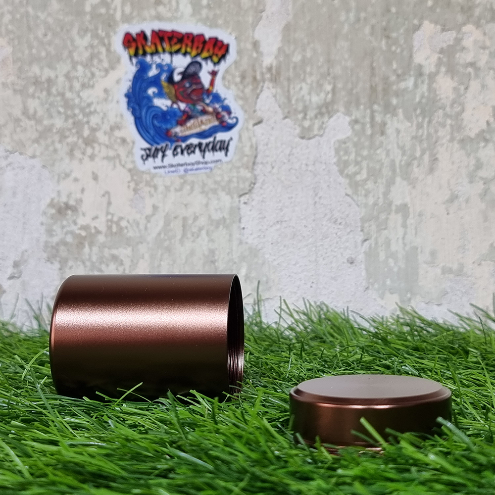 [1003] กล่องเก็บสมุนไพร กลม 2ขนาด Aluminum กันชื้น กันฝุ่น เก็บยา