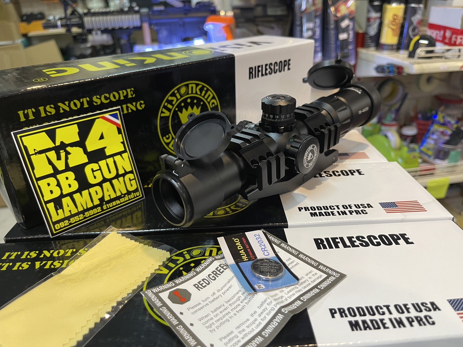 Scope : VisionKing 1.5-4x30 CQB เป้า Mil-Dot