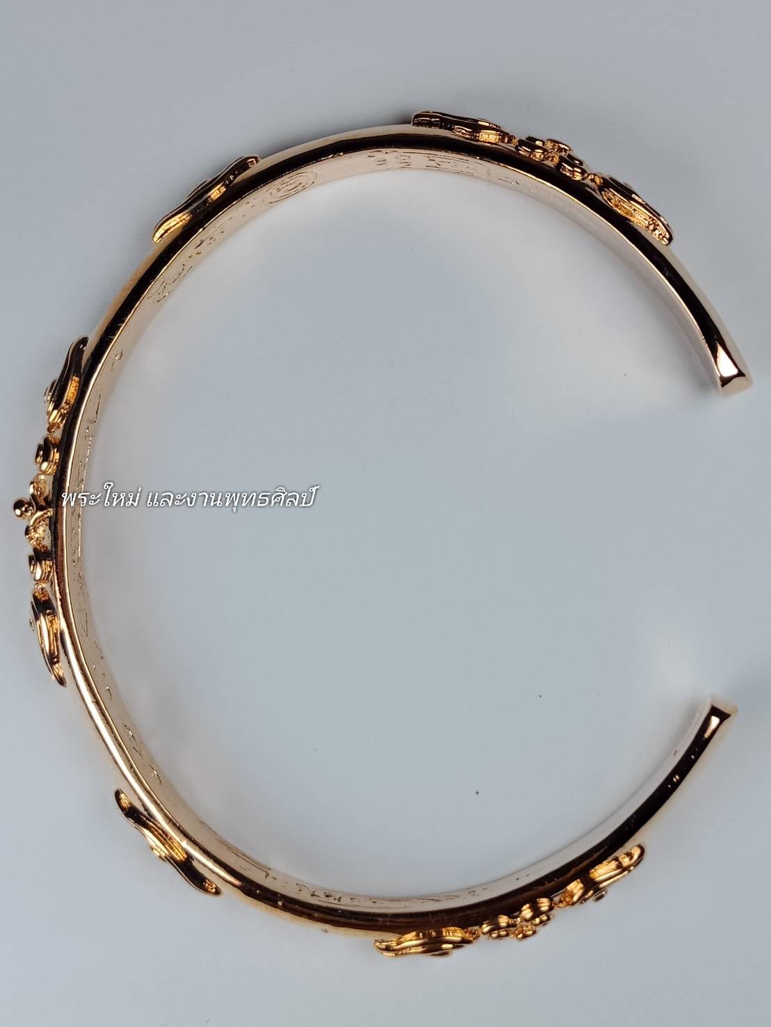 กำไล "กวักกำไล" (วงใหญ่) เนื้อ : ทองชมพู ชุบพิงค์โกลด์