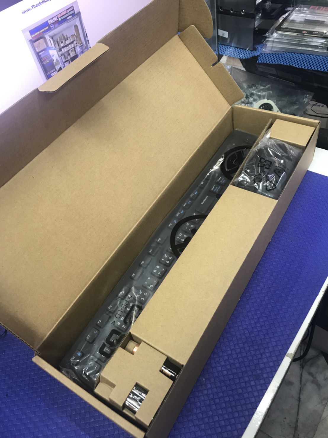 Dell wireless keyboard and Mouse (T/E) KM636 Black - S&P (ของแท้)