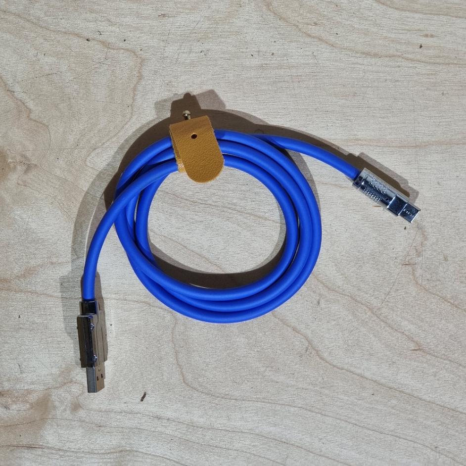 [1300] สาย Silicone ชาร์จเร็ว USB to type c รองรับไฟ 120W หนา6มิล ทนทาน ใช้ได้นาน