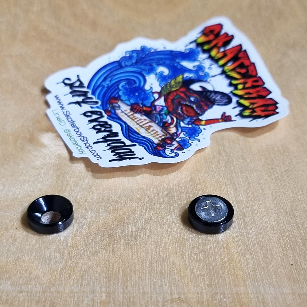 [0302] จานรองน็อตยึดทรัค สเก็ตบอร์ด กันน็อตจมกินบอร์ดไม้ ช้วยถนอมบอร์ด nut washer