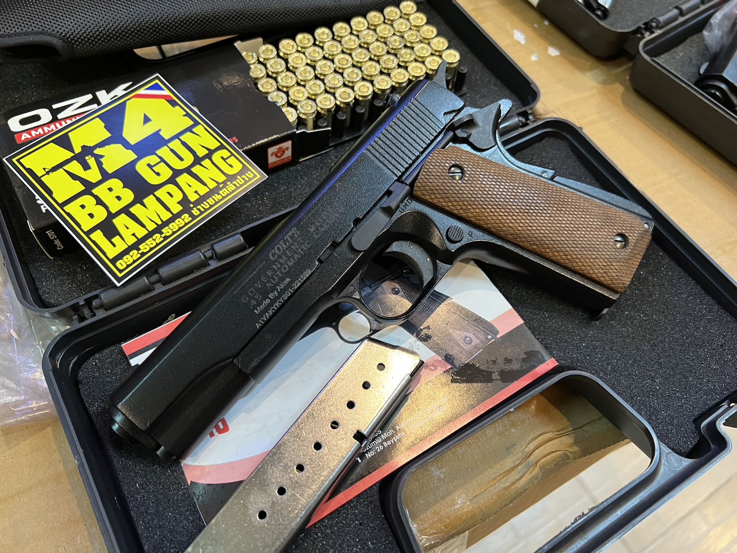 AKSA COLT 1911 ลาย Government สีดำ