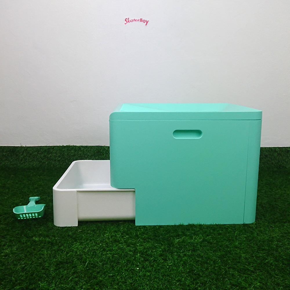[1100] ห้องน้ำแมว Indoor เก็บกลิ่น พร้อมที่ตัก ถอดประกอบเคลื่อนย้ายได้