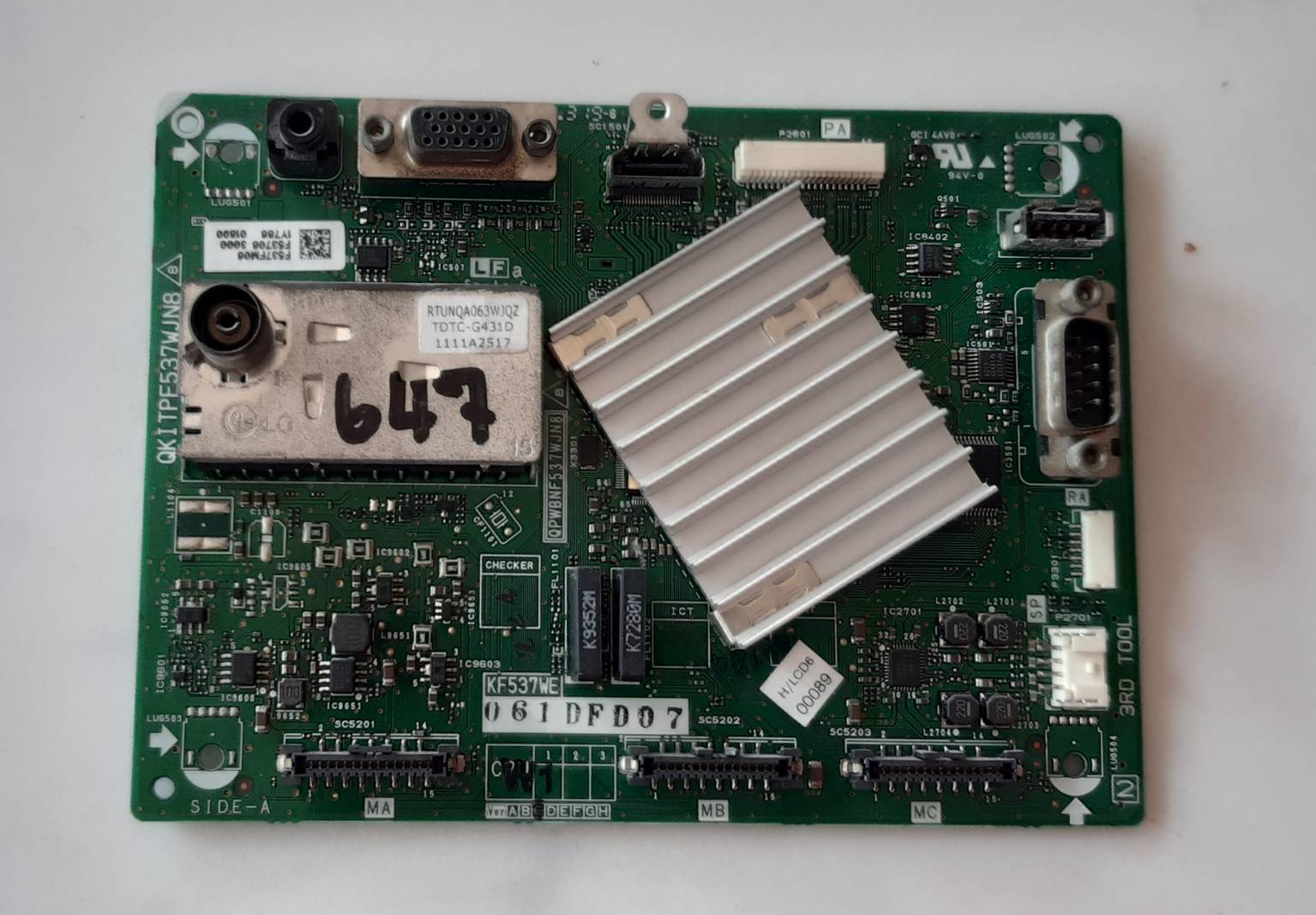 อันที่ 647 SHARP LC-32M300M ซีสเตร็ม QPWBNF537WJN8 ดีเทสแล้ว