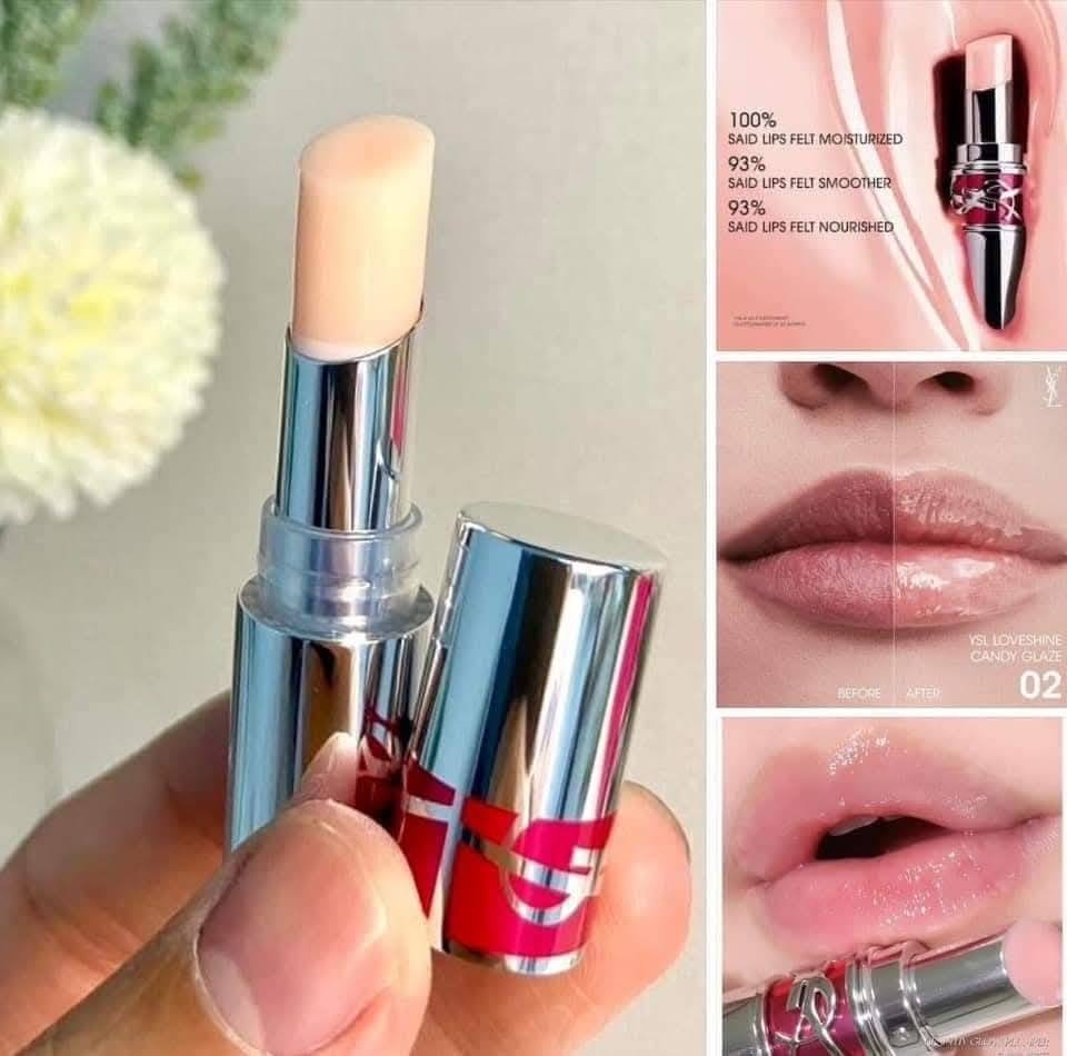 ลิปสติก YSL Loveshine Candy Glaze 1g Mini Size #2 Healthy Glow Plumper