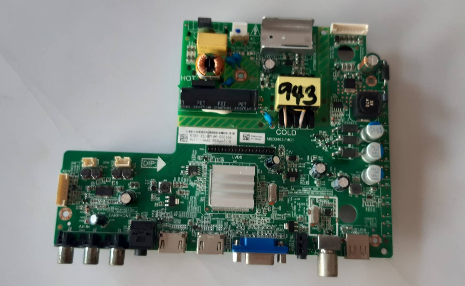 อันที่ 943 PHILIPS 40PFT5201 ซีสเตร็ม MSD3463-T4C1 ดีเทสแล้ว