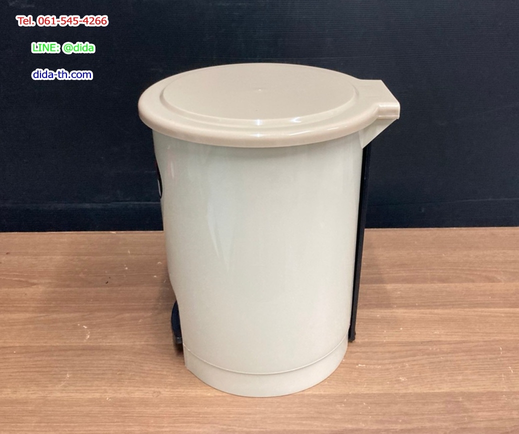 ถังขยะเท้าเหยียบ ทรงกลม 12 ลิตร