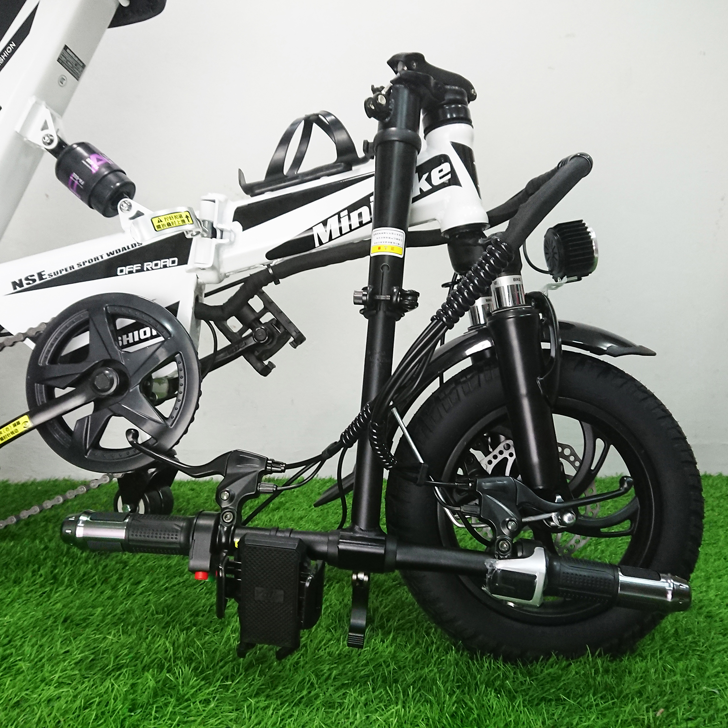 [0801] จักรยานไฟฟ้า รุ่น Mini 2ที่นั้ง พร้อมไฟเบรก แบต 48V รับประกัน6เดือน มี 3 สี ดำ แดง ขาว