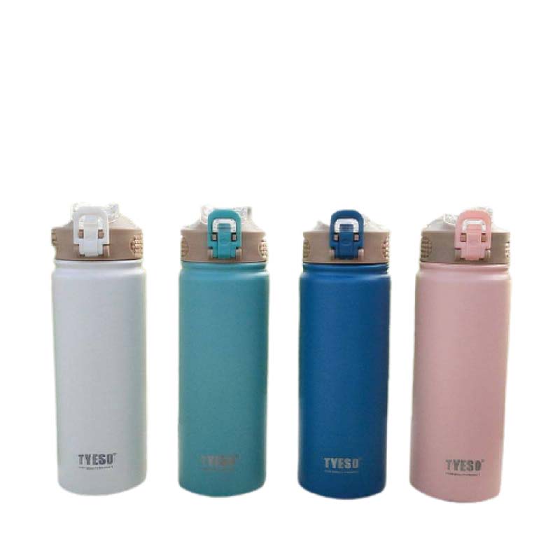 กระติกน้ำ มีหูหิ้ว มีหลอด Tyeso 530, 750 ml.