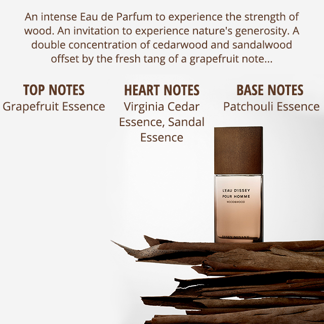 ISSEY MIYAKE L'Eau d'Issey Pour Homme Wood&Wood EDP Intense 100 ml (Tester Box / Counter Box)