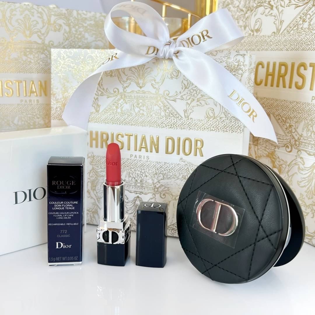 Dior Rouge Lipstick & Pocket Mirror Set
