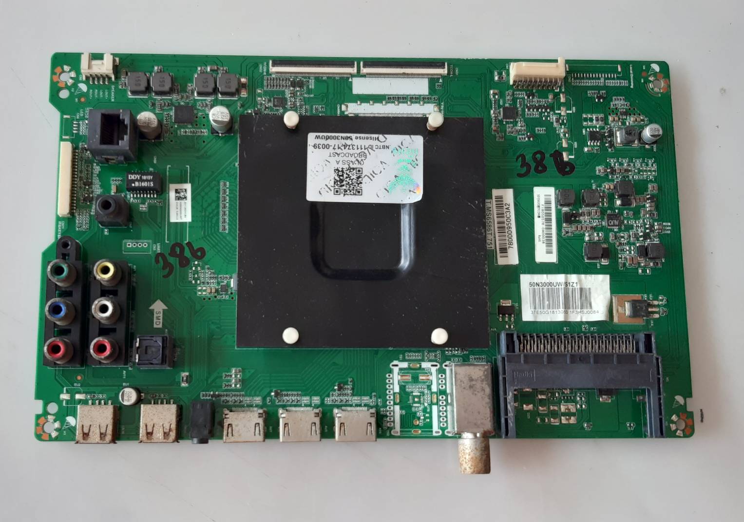 อันที่ 386 Hisense 50N3000UW ซีสเตร็ม T.MS6586T.751 ทีบาร์ T500QVN03.5 ดีเทสแล้ว