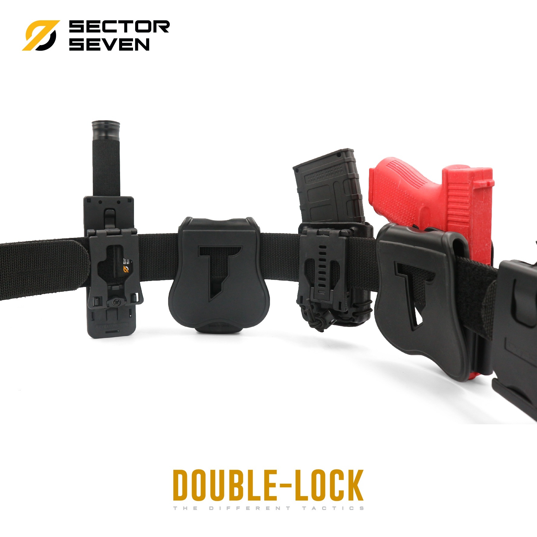 เข็มขัดสนาม Sector7 หัว Double-Lock (K0170)