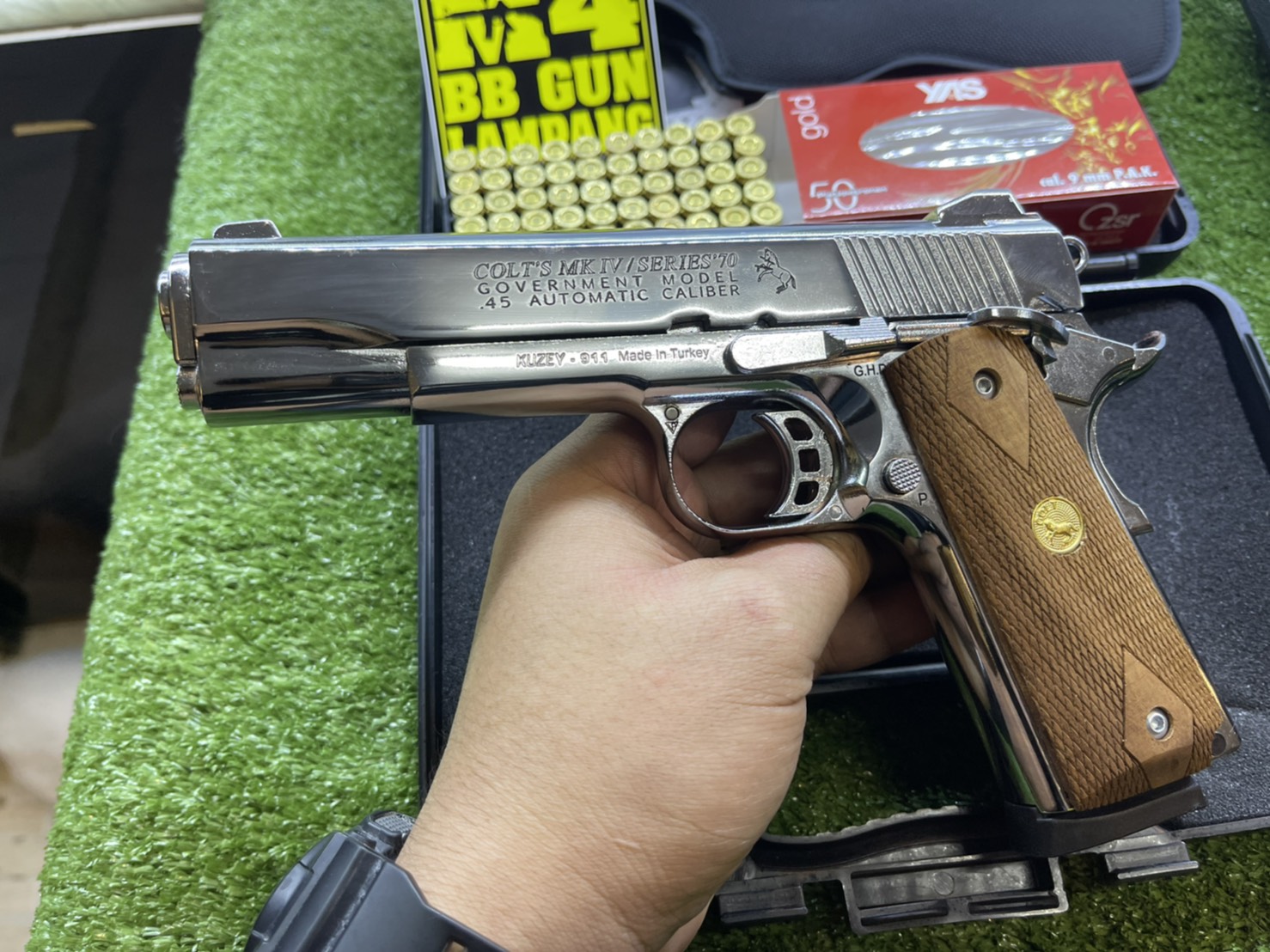 KUZEY M1911 ลาย Series 70 ลำกล้อง 5"เงินเงา