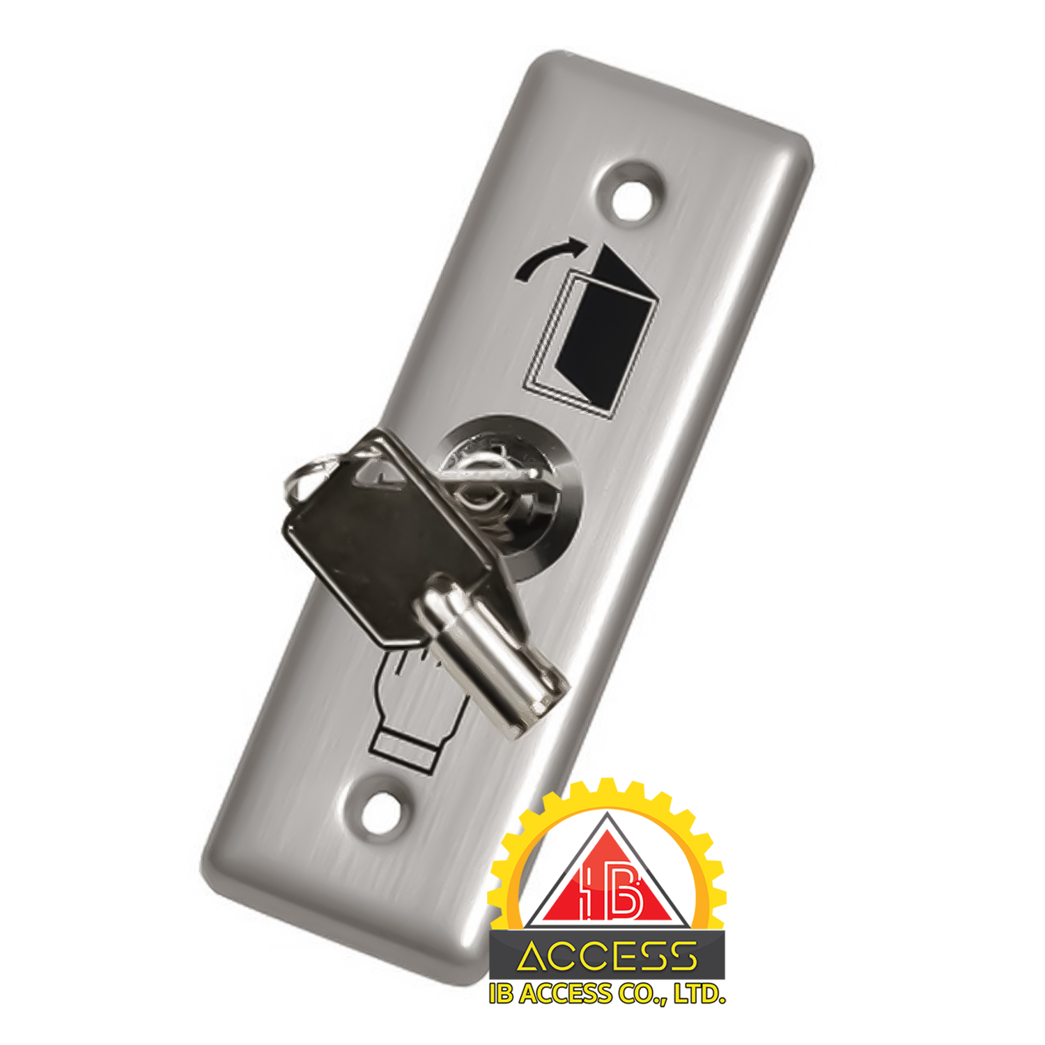 Stainless Steel Key Switch (สวิตช์กุญแจฉุกเฉินสำหรับปลดล็อคประตู) ยี่ห้อ HIP รุ่น ABK801K
