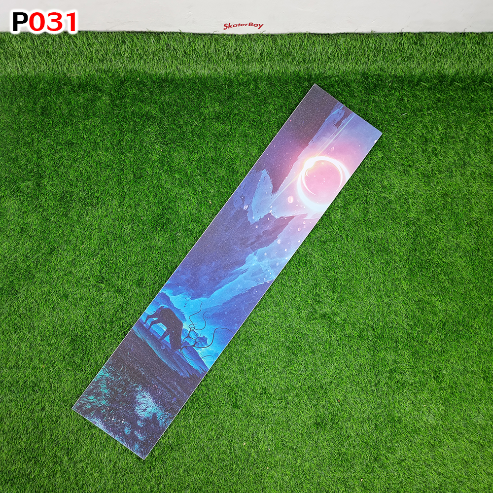 0303 สติ๊กเกอร์ กระดาษทราย 120x26 cm สำหรับ สเก็ตบอร์ด เซิร์ฟสเก็ต ลองบอร์ด Graphic Grip Tape skateboard longboard surf skate