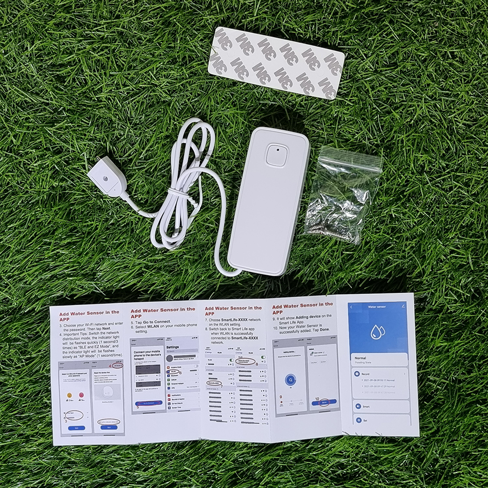 [1001] Water Leak sensor วัดระดับน้ำแจ้งเตือนผ่านมือถือ smart life