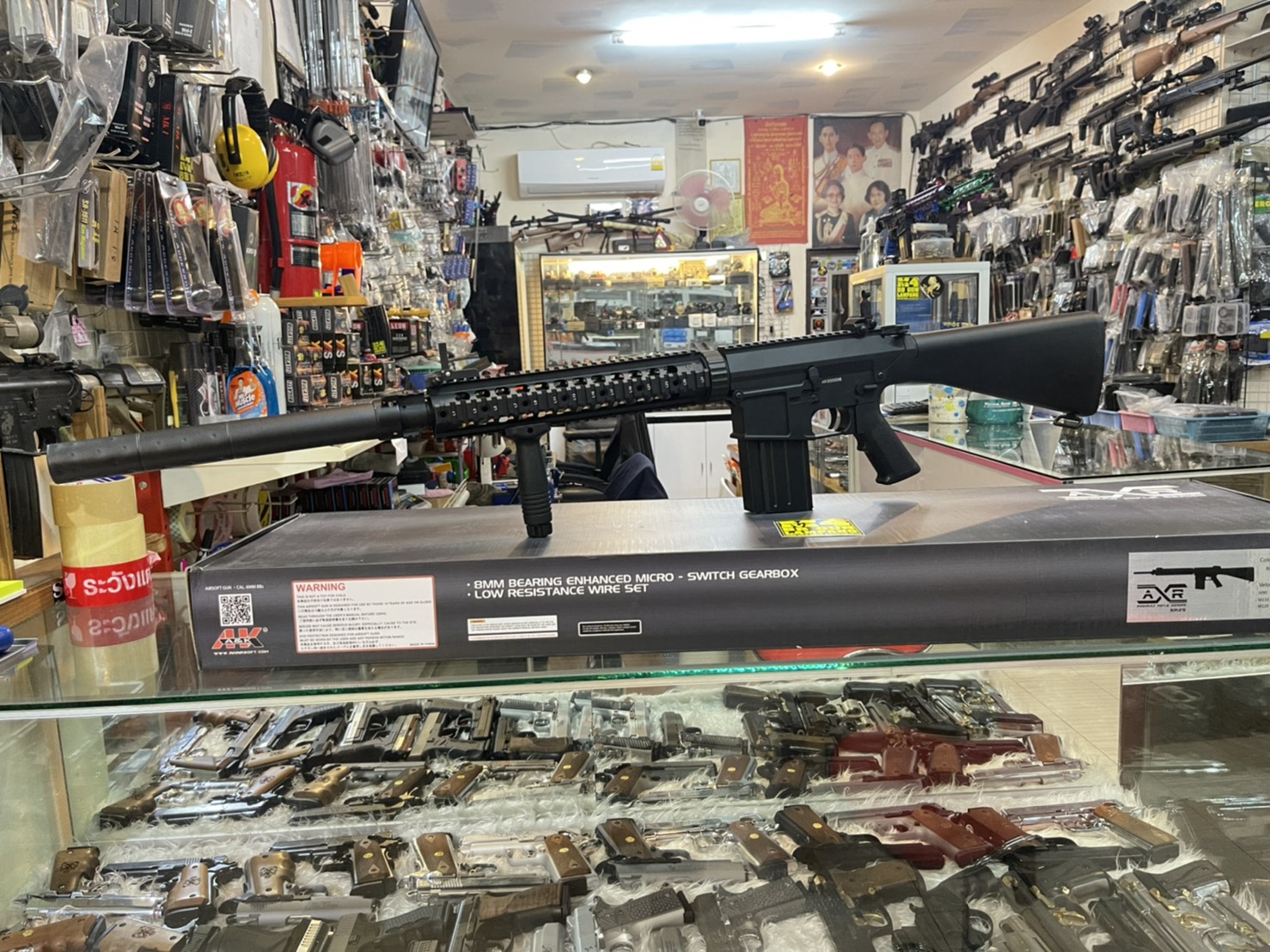 A&K SR25 ASSAULT RIFLE SERIES SR25 สีดำ