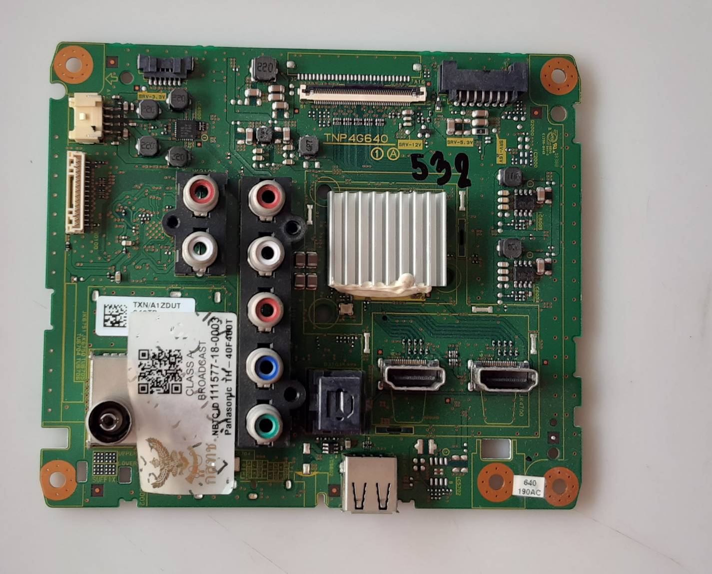 อันที่ 532 Panasonic TH-40F400T ซีสเตร็ม TNP4G640 ดีเทสแล้ว