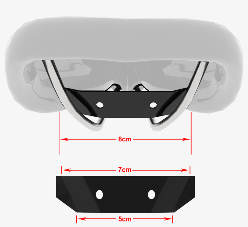 [0901] อุปกรณ์เสริม เบาะจักรยาน ติดกระติกน้ำ แบตเตอรี่เสริม จักรยานไฟฟ้า 2ช่อง เดินทางไกล travel bike