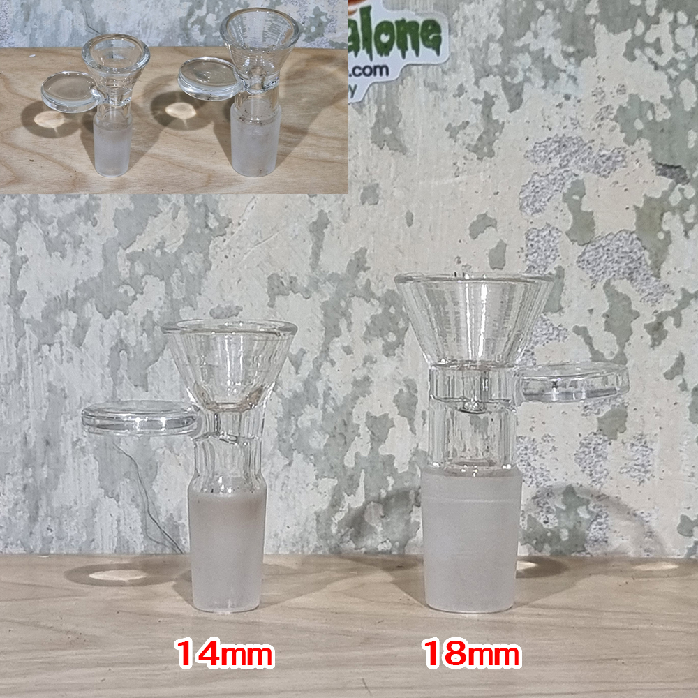 [1005] บัวผัน แก้ว ข้อต่อ 2ขนาดมาตราฐาน 14mm 18mm มีที่จับกันร้อน