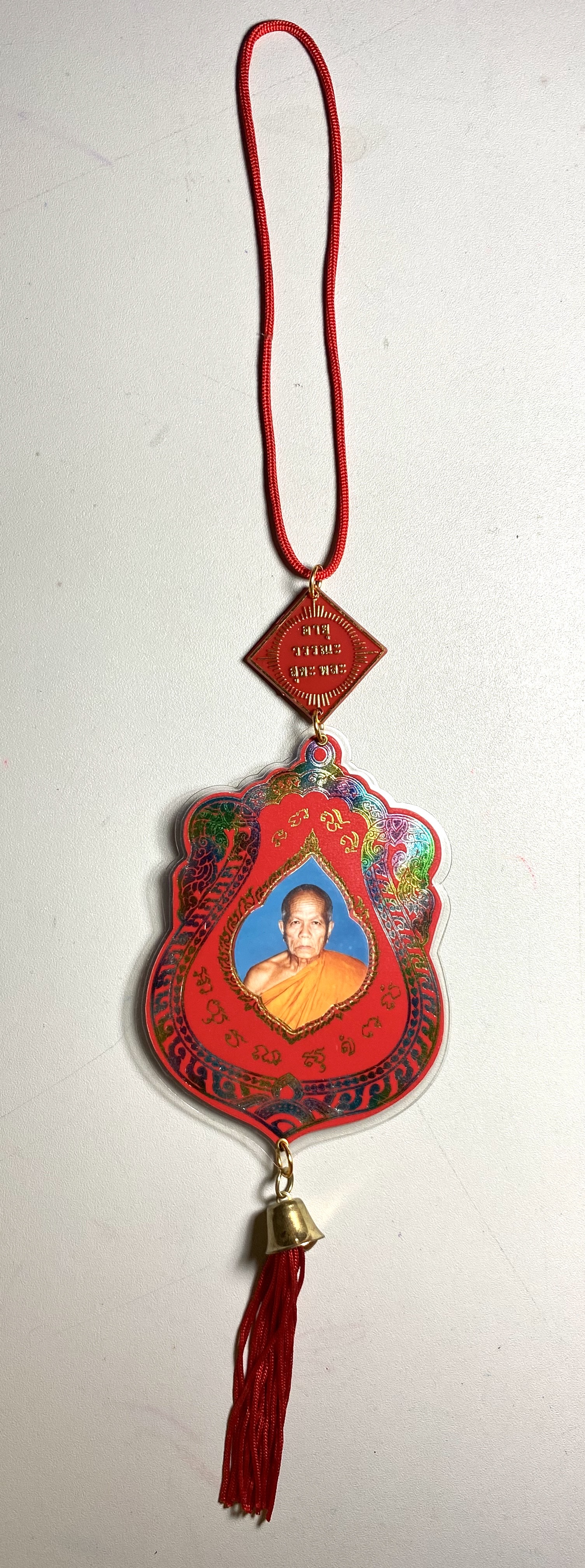 รูปถ่ายเคลือบพลาสติก หลวงปู่โอด วัดบางม่วง (วัดค่ายลูกเสือ) จ.นนทบุรี